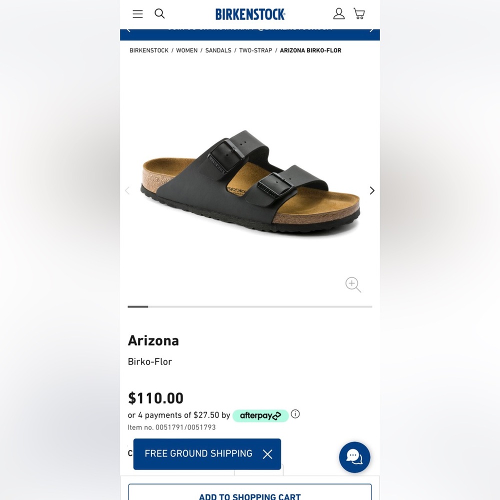 Women’s Black Arizona Birkenstocks // size EU 39 or 8/8.5 in US sizing